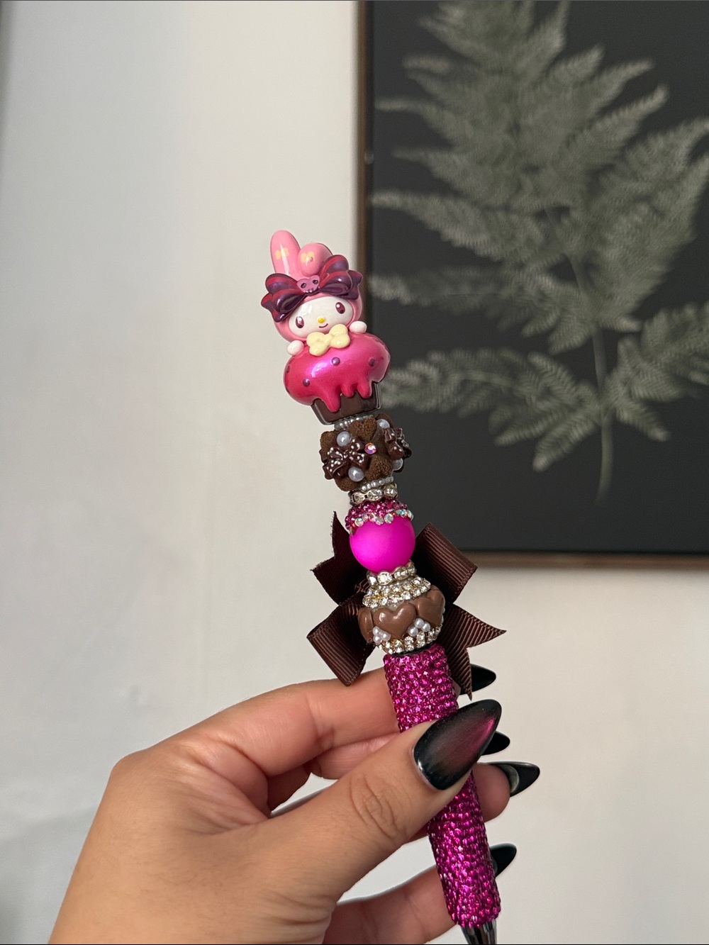 My Melody Pink Handmade Beaded Pen